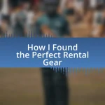 How I Found the Perfect Rental Gear